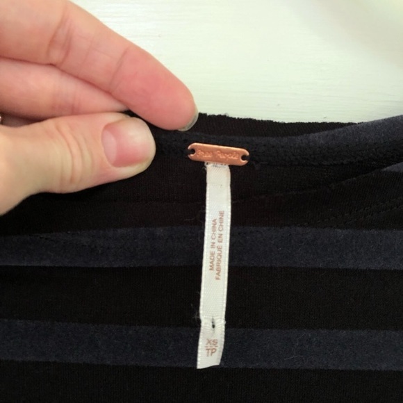 RARE HTF Free People Ballerina Style Maxi Dress Tulle Striped Mix Fabric XS - Picture 3 of 4